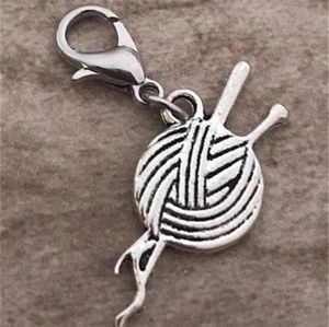5/$20 clip on knitting yarn charms for bracelet planner